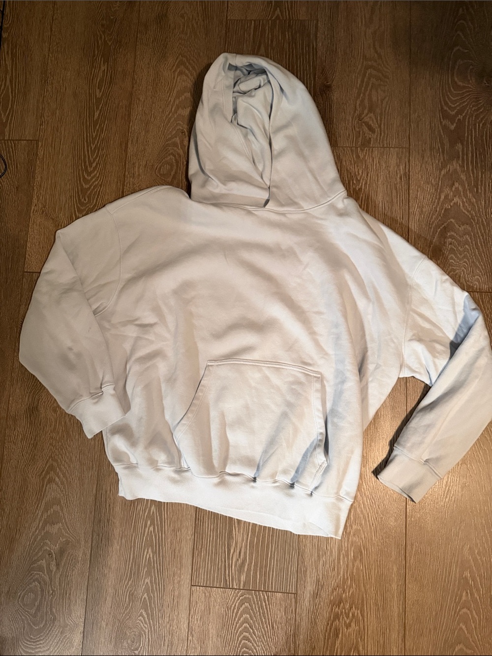 wild fable Light Gray Scoop-Neck Pullover Hoodie